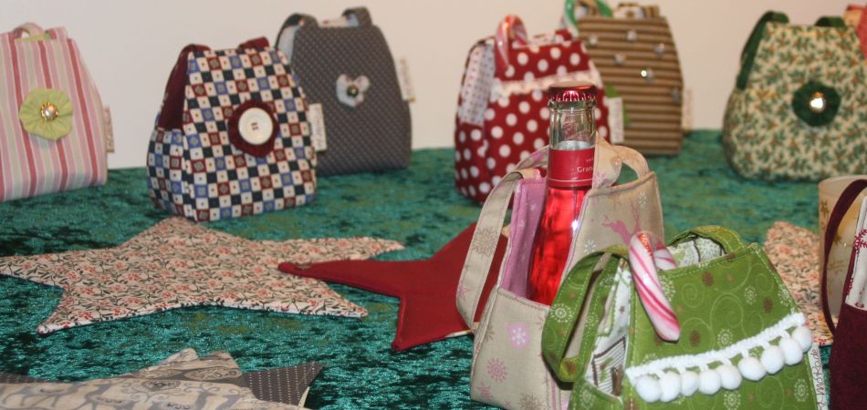 "Tischdeko und Geschenktaschen"